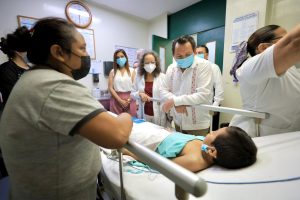 HUACHO VISITA EL HOSPITAL  O´HORÁN