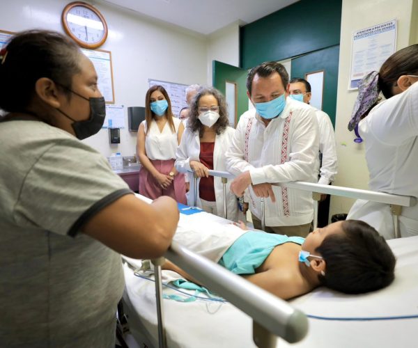 HUACHO VISITA EL HOSPITAL  O´HORÁN