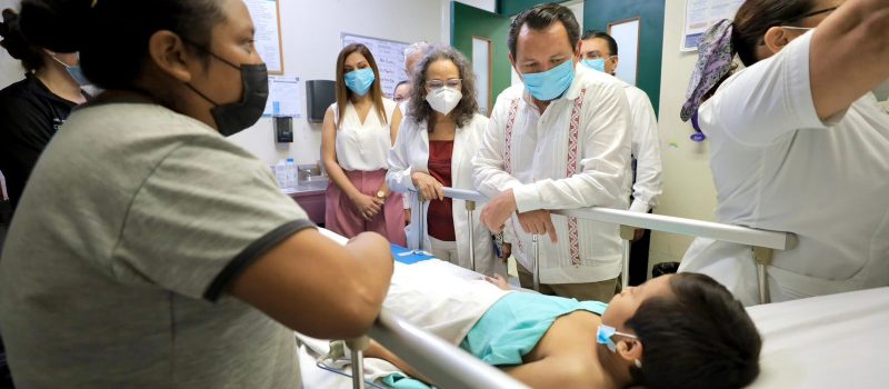 HUACHO VISITA EL HOSPITAL  O´HORÁN