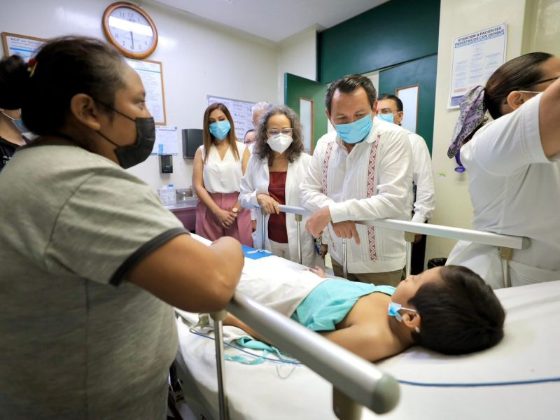 HUACHO VISITA EL HOSPITAL  O´HORÁN