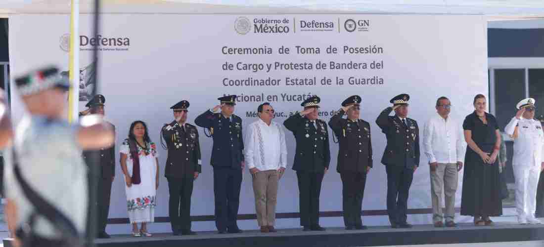 PROTESTA DE BANDERA DEL NUEVO COMISARIO DE GN