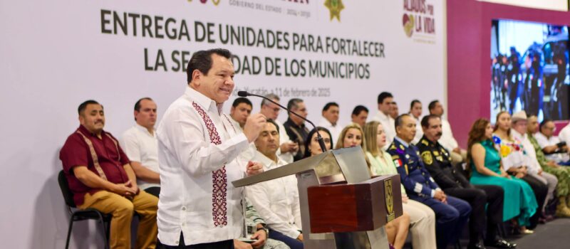 HUACHO COMPROMETIDO CON LA SEGURIDAD Y BIENESTAR DE LOS YUCATECOS