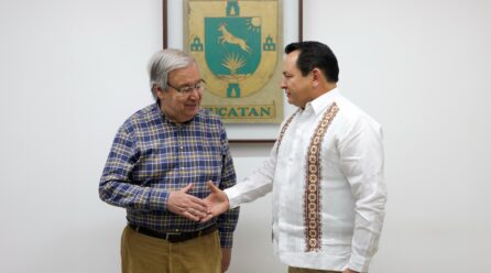 JOAQUÍN DÍAZ MENA SE REUNE CON ANTÓNIO GUTERRES