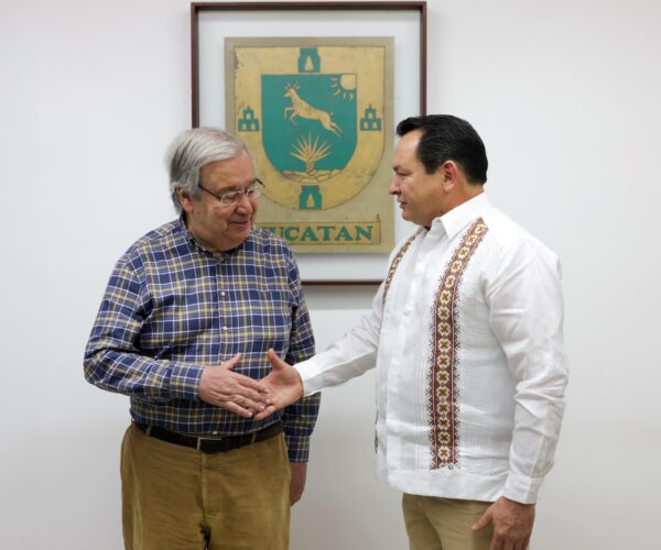 JOAQUÍN DÍAZ MENA SE REUNE CON ANTÓNIO GUTERRES