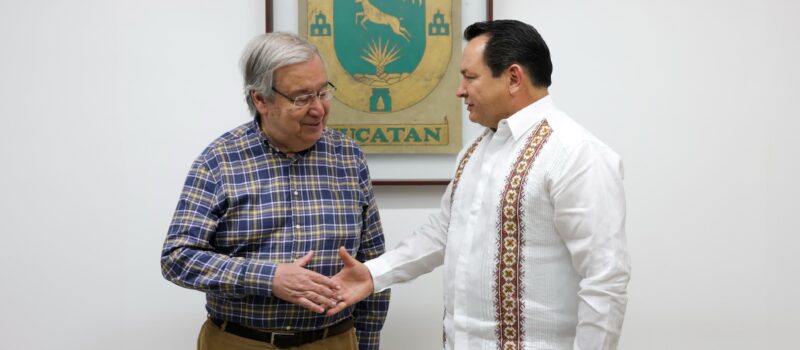 JOAQUÍN DÍAZ MENA SE REUNE CON ANTÓNIO GUTERRES