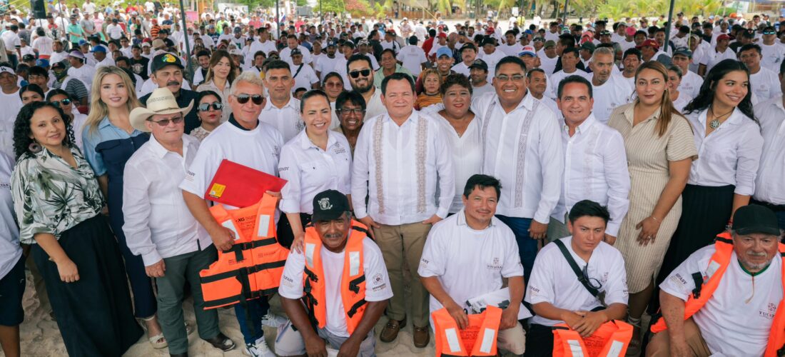HUACHO ANUNCIA RECORRIDO DE LANCHAS RAPIDAS EN LA COSTA YUCATECA