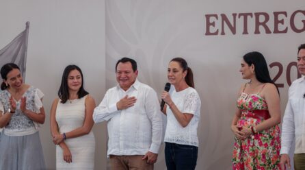 CLAUDIA SHEINBAUM Y JOAQUÍN DÍAZ DE GIRA POR YUCATÁN