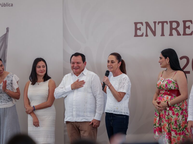CLAUDIA SHEINBAUM Y JOAQUÍN DÍAZ DE GIRA POR YUCATÁN