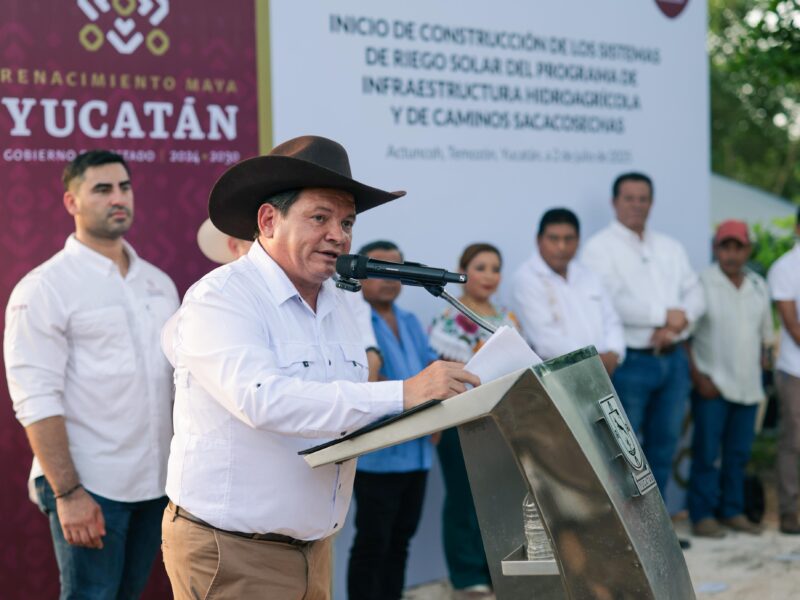 BANDERAZO AL SISTEMA DE RIEGO SOLAR