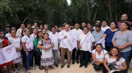 BANDERAZO A LA CONSTRUCCIÓN DEL CAMINO X’TUT-SISBICHÉN