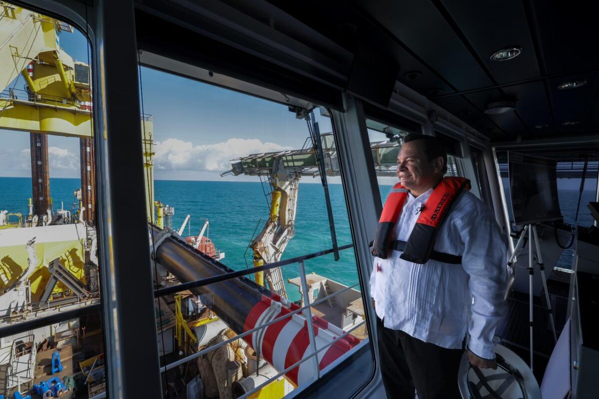 CONSTATA GOBIERNO AVANCES DEL DRAGADO EN PROGRESO