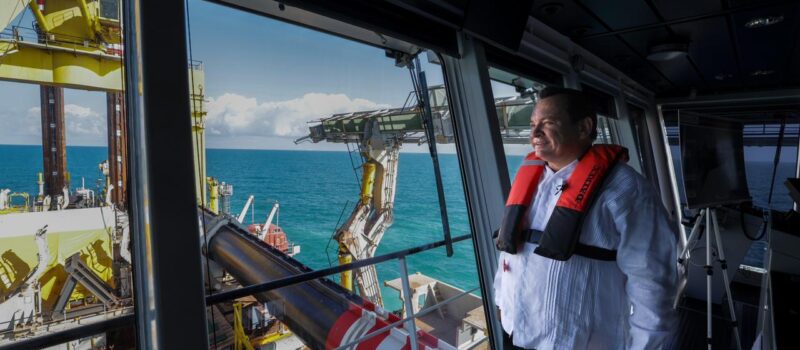 CONSTATA GOBIERNO AVANCES DEL DRAGADO EN PROGRESO