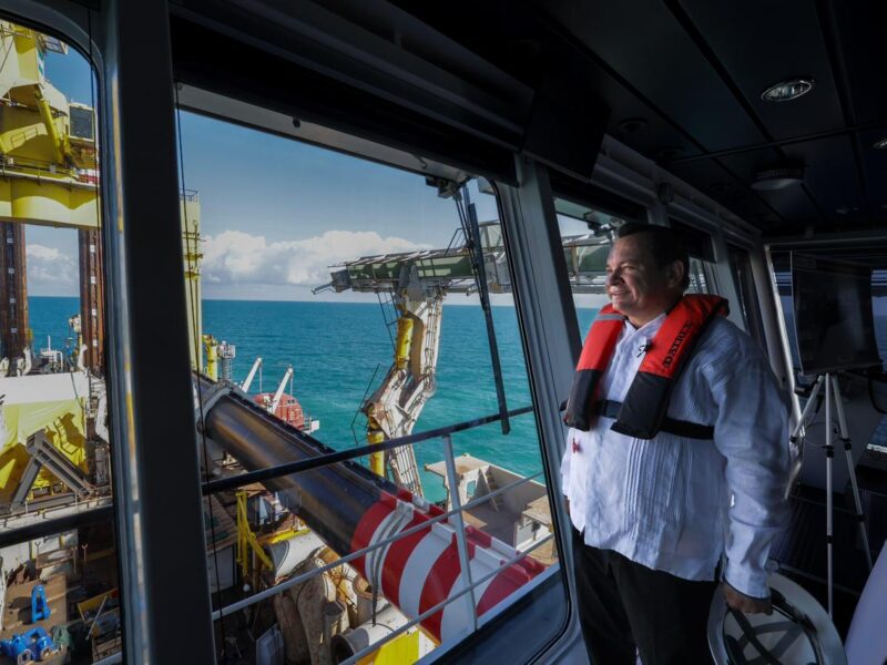 CONSTATA GOBIERNO AVANCES DEL DRAGADO EN PROGRESO