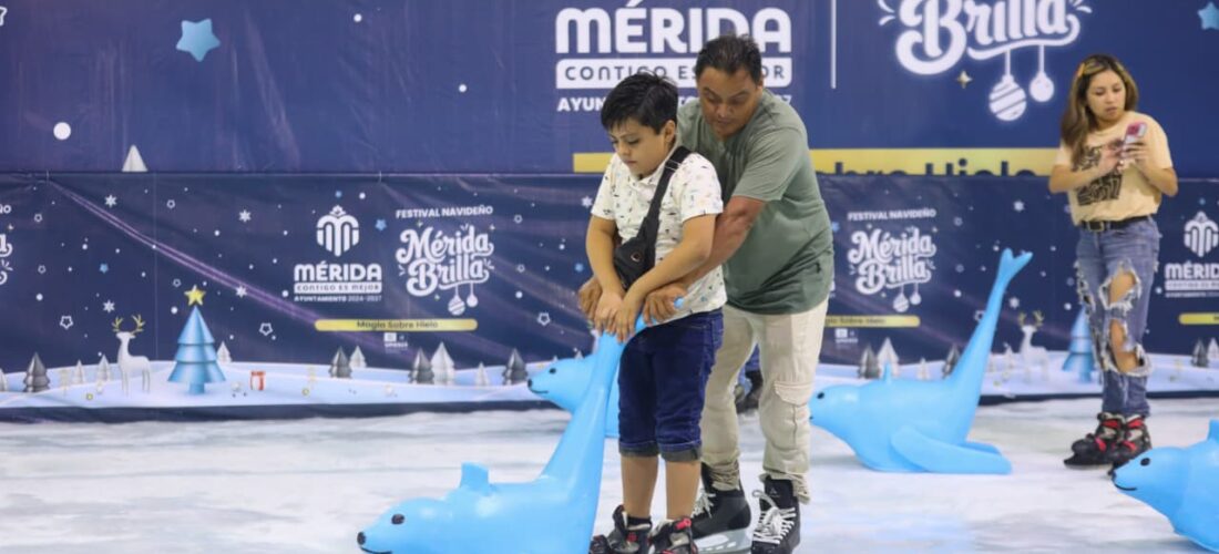 ALCALDESA INAUGURA MAGIA SOBRE HIELO