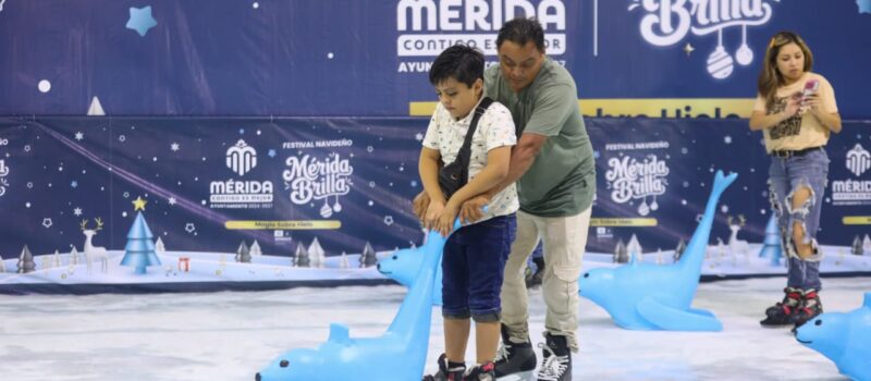 ALCALDESA INAUGURA MAGIA SOBRE HIELO