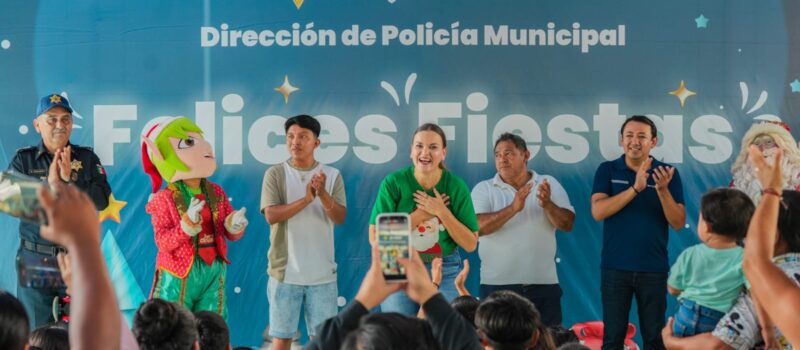 CECI PATRÓN ACERCA LA NAVIDAD A LAS COMISARÍAS