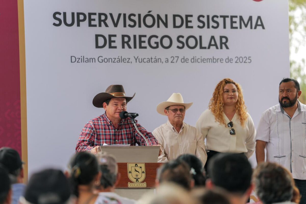 GOBERNADOR SUPERVISA SISTEMAS DE RIEGO SOLAR