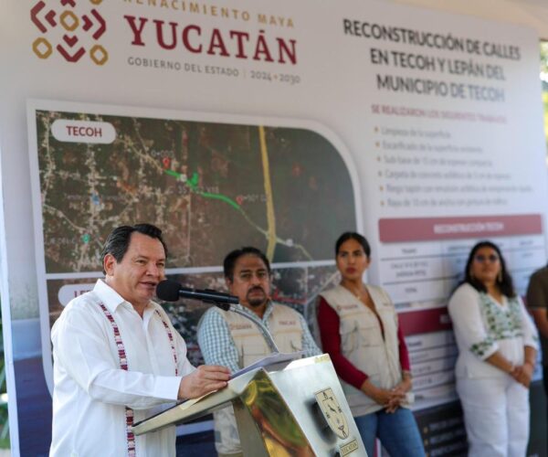 GOBERNADOR ENTREGA CALLES RECONSTRUIDAS