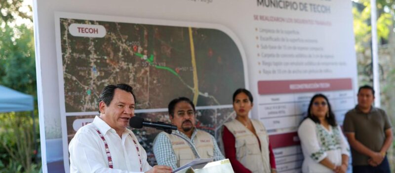 GOBERNADOR ENTREGA CALLES RECONSTRUIDAS