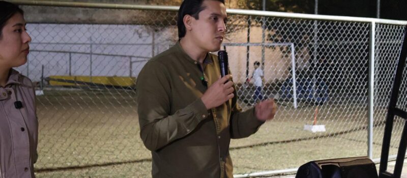 REGIDOR GESTIONA REPARACIÓN DE CANCHA