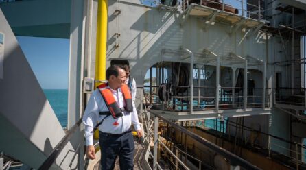 HUACHO SUPERVISA LA FASE FINAL DEL DRAGADO