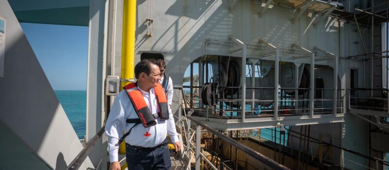 HUACHO SUPERVISA LA FASE FINAL DEL DRAGADO