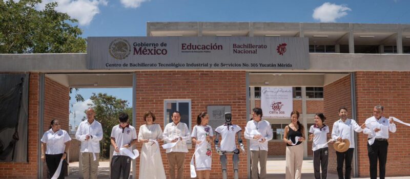  CLAUDIA SHEINBAUM Y JOAQUÍN DÍAZ INAUGURAN EL CBTIS 305