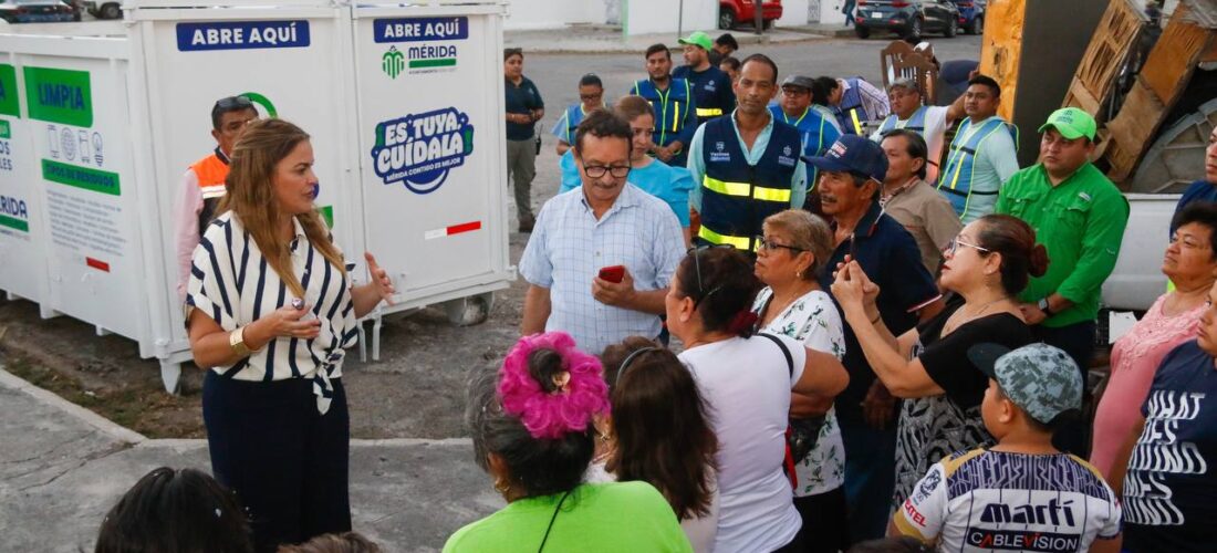 INVITA ALCALDESA USAR LOS PUNTOS MÉRIDA LIMPIA