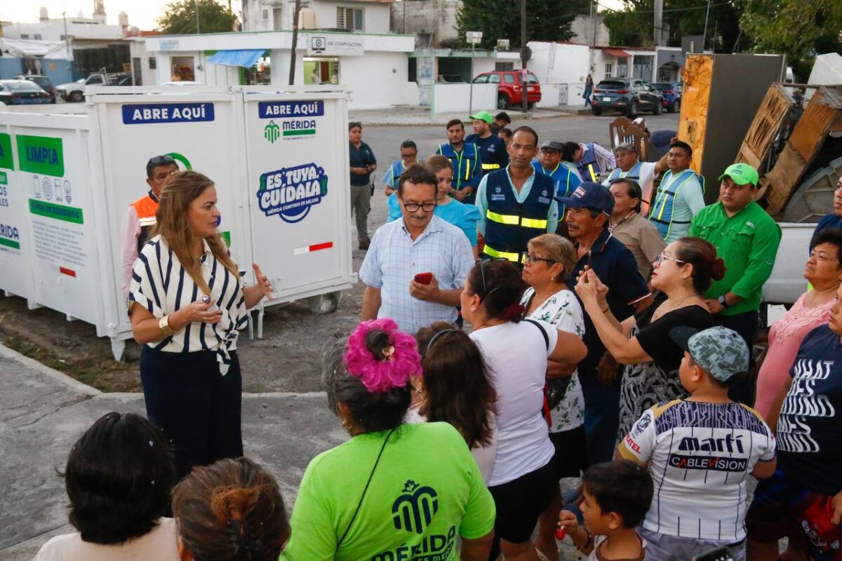 INVITA ALCALDESA USAR LOS PUNTOS MÉRIDA LIMPIA