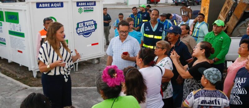 INVITA ALCALDESA USAR LOS PUNTOS MÉRIDA LIMPIA
