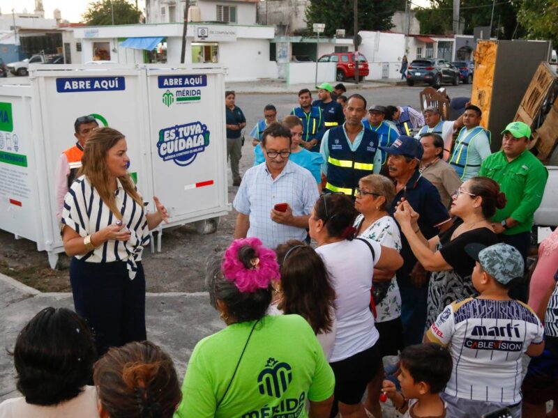 INVITA ALCALDESA USAR LOS PUNTOS MÉRIDA LIMPIA