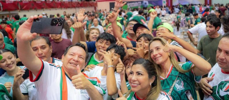 LA PASIÓN MUNDIALISTA REUNE A FAMILIAS YUCATECAS
