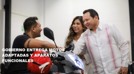 GOBIERNO ENTREGA MOTOS ADAPTADAS Y APARATOS FUNCIONALES