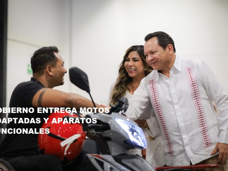 GOBIERNO ENTREGA MOTOS ADAPTADAS Y APARATOS FUNCIONALES