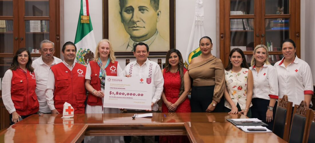 CRUZ ROJA RECIBE DONATIVO DEL GOBIERNO ESTATAL
