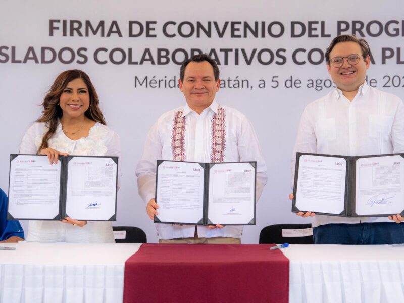 DIF YUCATÁN Y UBER SIGNAN CONVENIO