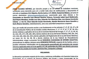DENUNCIA POPULAR POR APAGÓN