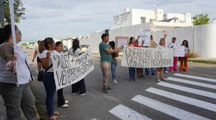 PIDEN PASO PEATONAL EN CAUCEL