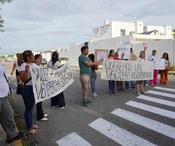 PIDEN PASO PEATONAL EN CAUCEL