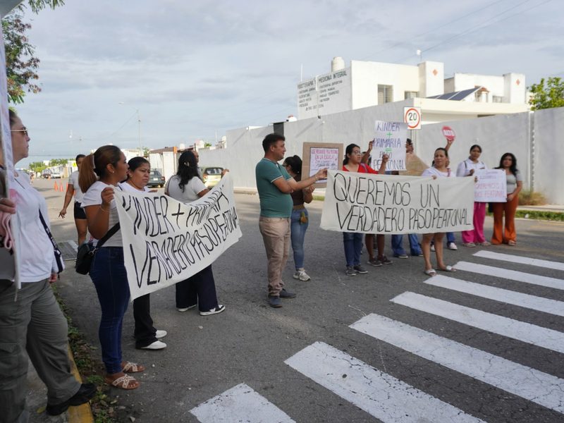 PIDEN PASO PEATONAL EN CAUCEL