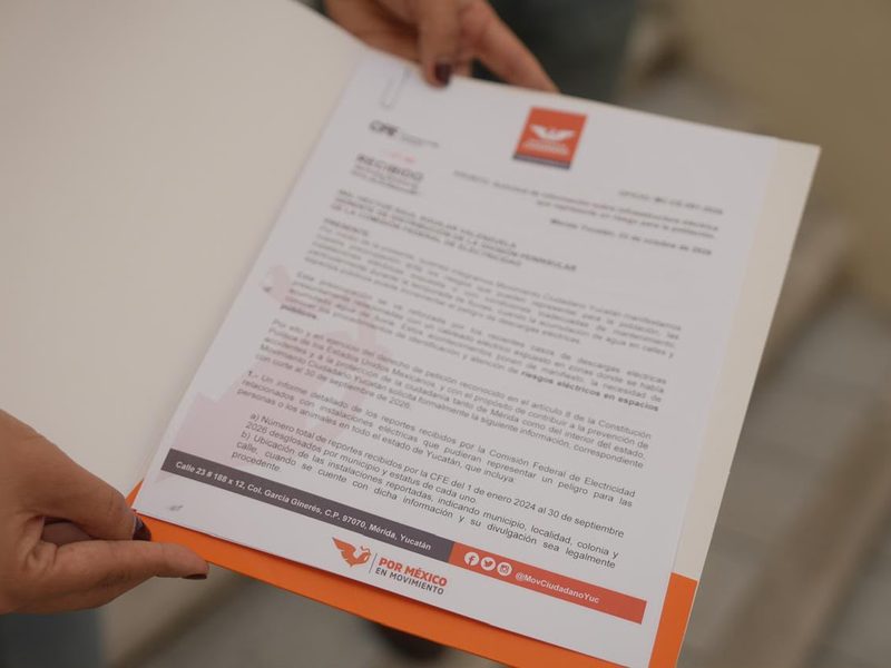 MC EXIGE INFORMACIÓN DE CFE